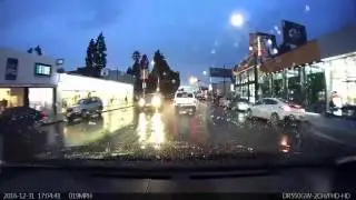 Dumb White Truck Ignores Pedestrians on a Marked  Crosswalk