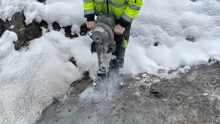 Rock blasting with gun powder, Simplex.