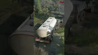 Fuel Carrier Trailer Delivery in Snow Runner