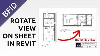Как повернуть вид на листе в Revit