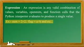 Python 3) Definition of expression in Python | By #softech_computer_academy_hassan
