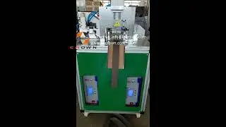Webbing tape right and left side hole punching and cutting machine WL-803D - Suzhou Crown