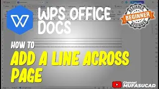 WPS Office Docs How To Add A Line Across Page
