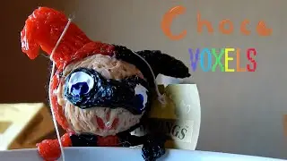 Choco Voxels #9_Harley Quinn tea holder [DIY \w a 3D Pen]