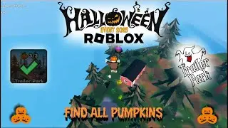 [🎃EVENT] Semua Lokasi Pumpkin di Trailer Park | Disaster Island Survival🏝️ Halloween 2025 Roblox 🎃