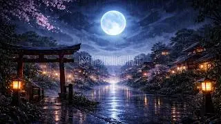 Rain Under the Blue Moon 🌧️ | Japanese Lofi Beat
