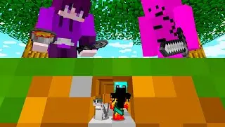 2 CA&Ccedil;ADORES vs ATHOS PEQUENO NO MINECRAFT