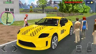 City & Offroad Taxi Driving Simulator #11 - Orange Taxi Car - Android Gameplay