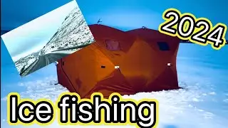Banks Lake ice fishing ,Winthrop RV park( рибалка на льоду, вертаюсь додому) Lexus Gx470