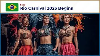 Live: Rio Carnival 2025: Mayor Hands Keys to King Momo 🎭🎉 | Brazil
