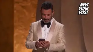 Jimmy Kimmel responds in real time to Donald Trump&rsquo;s insults at the Oscars