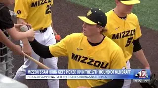 Mizzou pitcher, quarterback Sam Horn drafted in 2025 MLB Draft