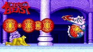 ALTERED BEAST - CROCODILE WORM Boss Fight - Mega Drive/GENESIS