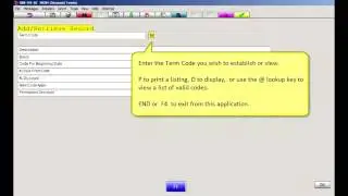 Discount Terms Code Maintenance