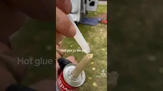 Reuse caulking tubes with this #hotgluehack 👌🏼 #hotglue #toolhacks #reusecraftideas