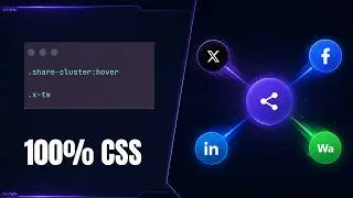 Pure CSS Exploding Share Button Animation Tutorial