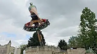 Unique weird bird ride! El Volador at Bellwaerde! Full off ride footage, Topple Tower!