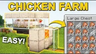 Minecraft Auto Chicken Farm Build Tutorial