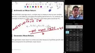 Holding Period Return_Annualized Return_Arithmetic Mean and Geometric Mean Return