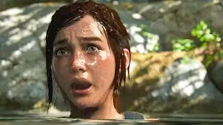 The Last of Us 2 - Joel pushes Ellie into water
