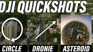 DJI Mini 4 Pro QuickShots Demo | Circle, Dronie & Asteroid | Smart Aerial Modes in Action!