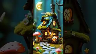 Whimsical Night in a Dreamy Cottage 🌙✨ Cozy Fantasy Animation in a Magical Forest