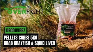 D&eacute;couvrez les Pellets cubes en format 5kg de OVERFIGHT ! P&ecirc;che du Silure au pellet
