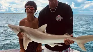 Blacknose Shark and Giant Stingray Fishing in Cape Canaveral