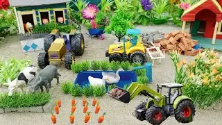 DIY Construction Science Project - Build a Water Well 2 Compartment and Mini Hand Pump With Bricks