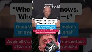 Dana White on what makes an eye poke intentional 😅