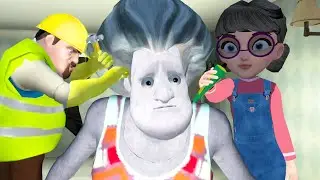 Scary Teacher 3D | Tani Upclose With Sculpture Francis In A Concrete Plan Prank
