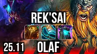 REK'SAI vs OLAF (TOP) | 13/1/10, Godlike | EUW Master | 25.11