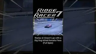 Ridge Racer 7 Replay at Airport Lap with Eurobeat #ridgeracer7 #eurobeat #gaming #shorts