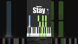 How to play Stay by Rihanna easy piano tutorial #shorts