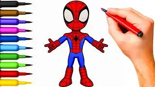 Spider-Man & Hulk Coloring Tutorial | Spidey Team & Avengers in Battle