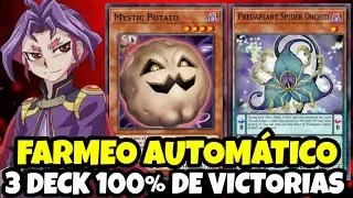 3 DECK FARMEO DE YURI/AUTOMATICO - RAPIDO Y FACIL PARA TERMINAR EL EVENTO |YU-GI-OH! DUEL LINKS|