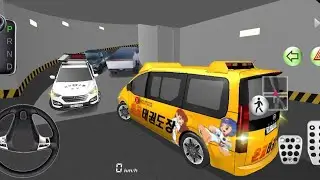 New Hyundai School Van Car in Parking building - 3D Driving Class Simulation - Android Gameplay 💛💫 