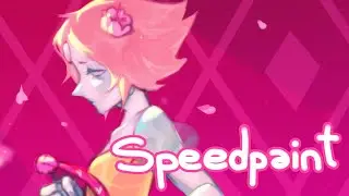A single pale Rose Speedpaint