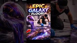 This Galaxy Floor Is INSANE: Epoxy Timelapse