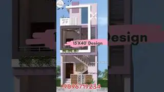 3D Elevation Design 🏠 15X40 House Elevation Design 😍 Modern Home Design 🏠 Double and house Design