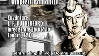 Judge Rutherford -1938: Umpleti Pamantul