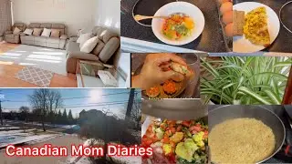 6 AM to 9 PM Mom Daily Routine in Canada| Easy Homemade Food #momroutine  #dailyvlog #homemadefood