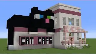 How To Build a Cat Cafe In Minecraft | Easy Tutorial
