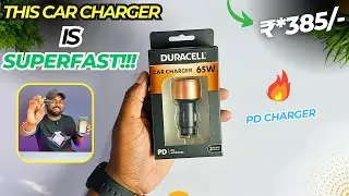 Best Car Charger⚡| Duracell 65W Fast Car Charger Adapter | Unboxing & Review🔥