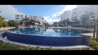 appart à rez de chaussée avec une grand jardins à vendre a résidence pied dans l'eau PLAYA DEL PACHA