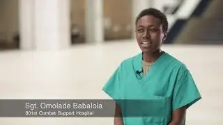Sgt. Omolade Babalola from the 801st CSH