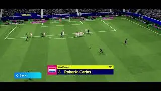 Roberto Carlos best free kick , efootball 