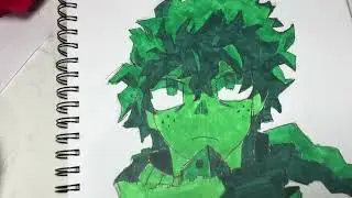 A drawing of Deku that I made