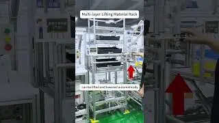 Multi LayerS Lifting Material Rack Auto Up and Down for Material Transport, Labor Cost Saving.