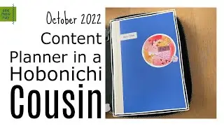 Hobonichi Cousin Day Free as a Content Planner for YouTube, Ko-Fi and Instagram.
